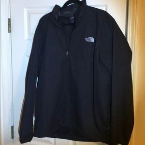 North Face black windbreaker
